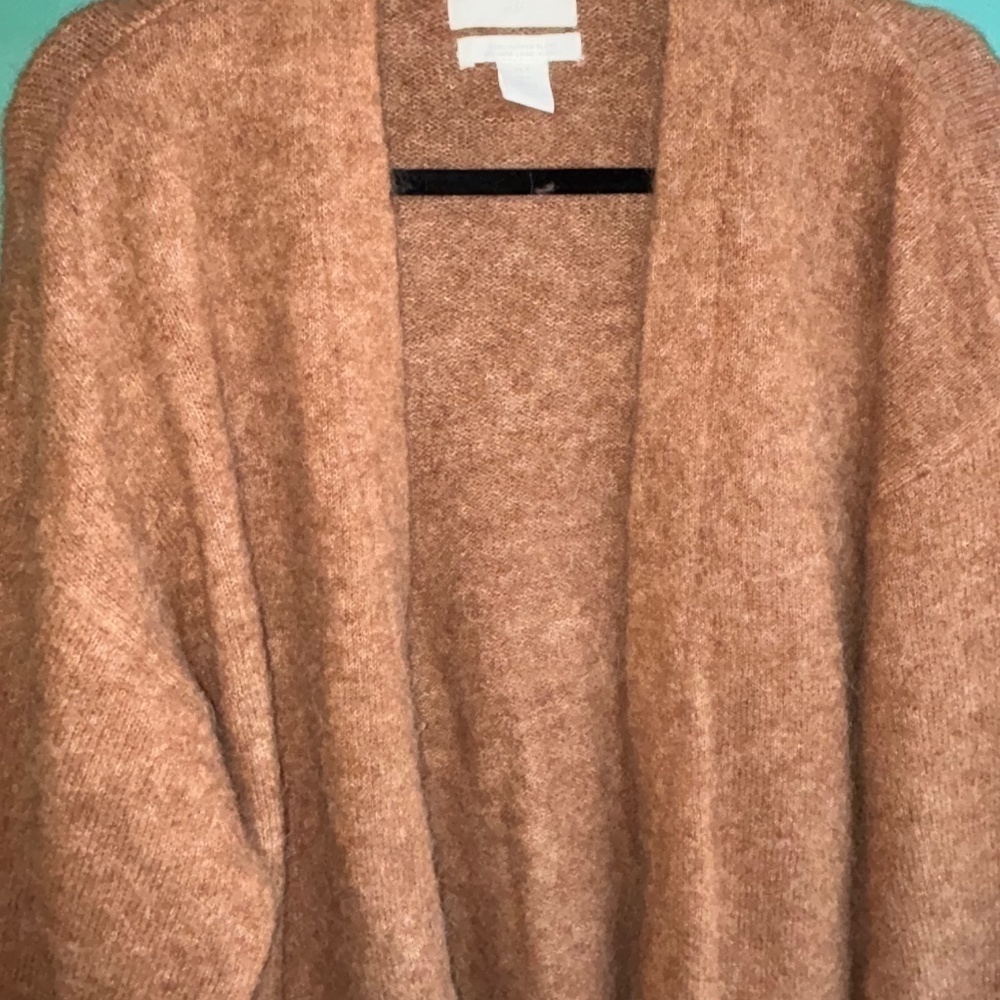 H&M small wool alpaca blend long cardigan - Picture 10 of 12